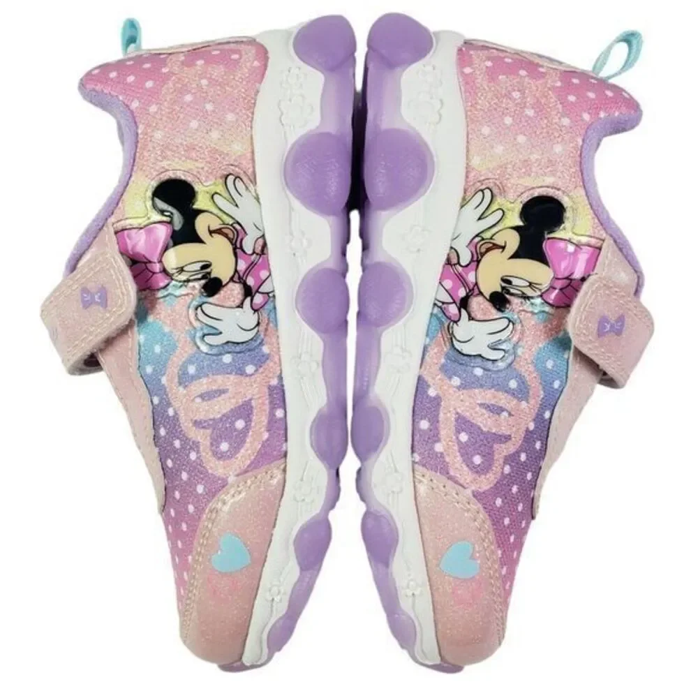 Disney Minnie Mouse Girls Light Up Light Up‎ Shoes Size 6 (14cms) New